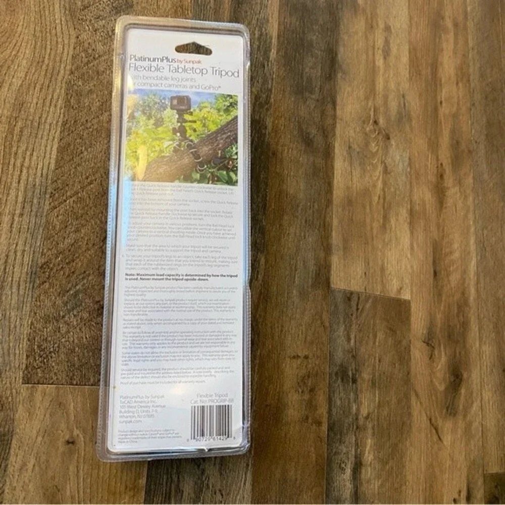 NEW GoPro Flexible Tabletop Tri Pod Premium Plus by surepak